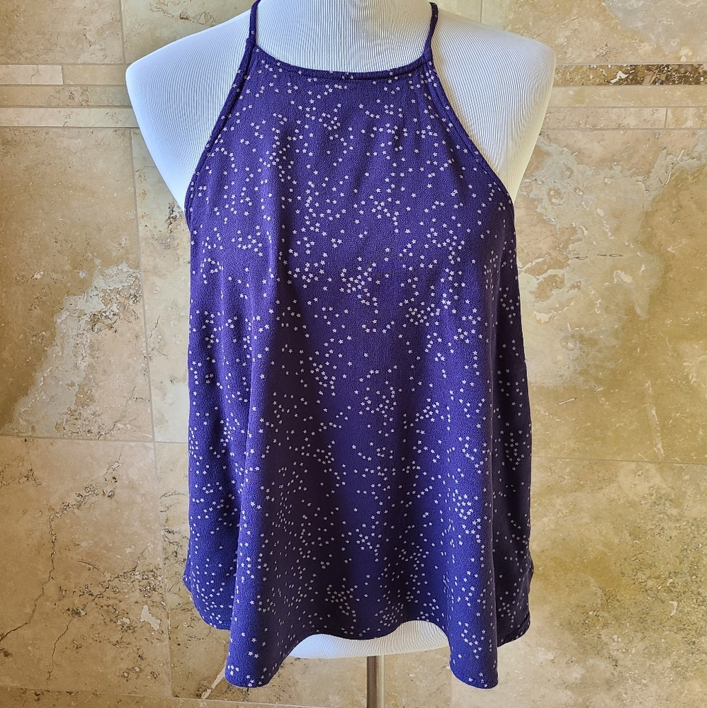 Starry tank top with tie back